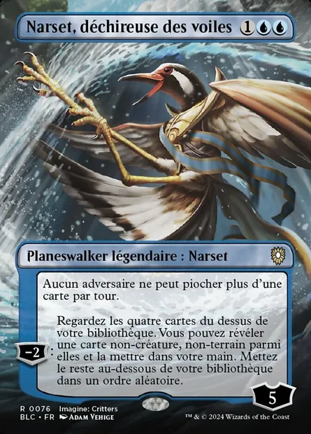 Narset, déchireuse des voiles, carte Magic BLC 76 — extension Bloomburrow Commander