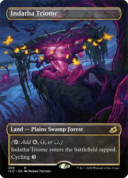 Indatha Triome, Magic card IKO 309 — Ikoria: Lair of Behemoths set