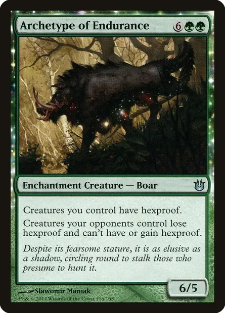 Archetype of Endurance, Magic card BNG 116 — Born of the Gods set