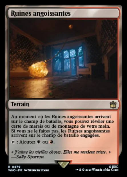 Ruines angoissantes, carte Magic WHO 279 — extension Doctor Who