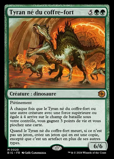 Tyran né du coffre-fort, carte Magic BIG 20 — extension The Big Score