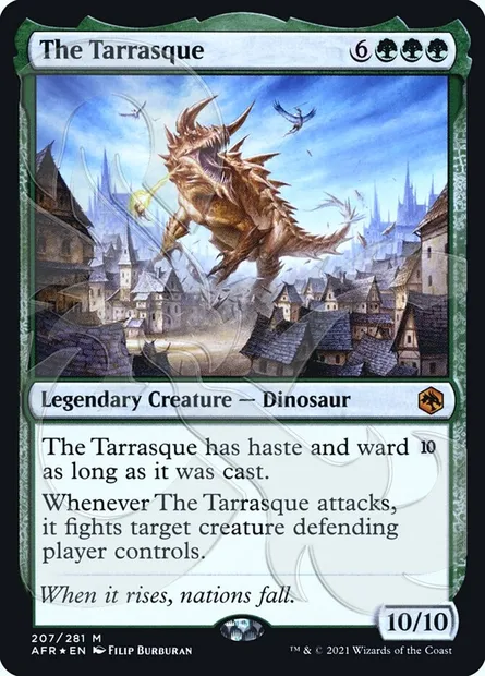 The Tarrasque, Magic card PAFR 207a — Adventures in the Forgotten Realms Promos set