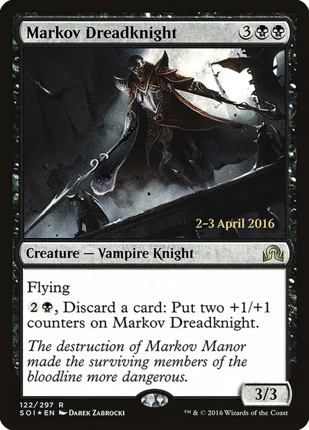 Markov Dreadknight, Magic card PSOI 122s — Shadows over Innistrad Promos set