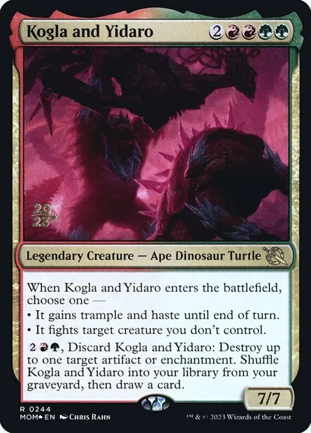 Kogla and Yidaro, Magic card PMOM 244s — March of the Machine Promos set