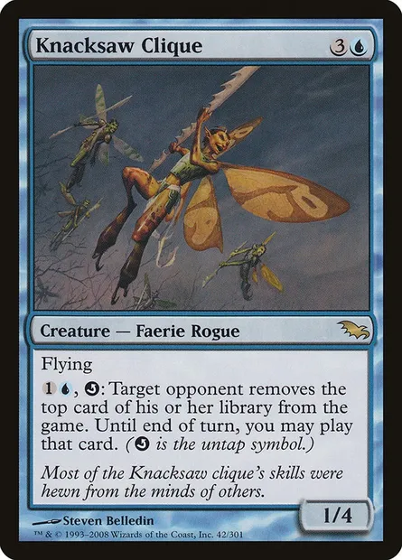 Knacksaw Clique, Magic card SHM 42 — Shadowmoor set