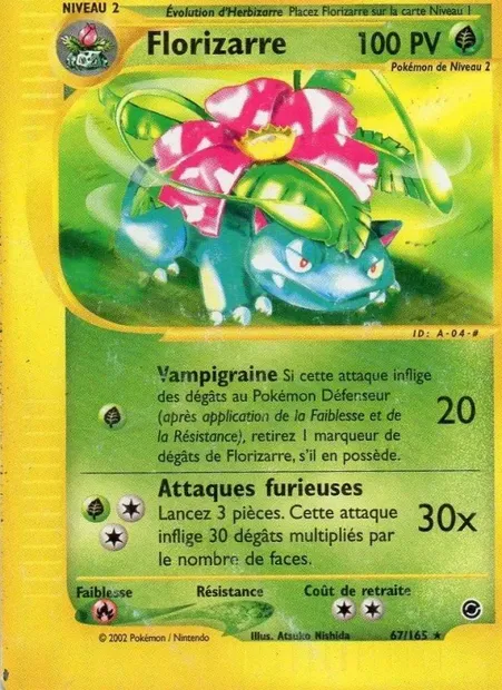 Florizarre, carte Pokémon EX 67 — extension Expedition