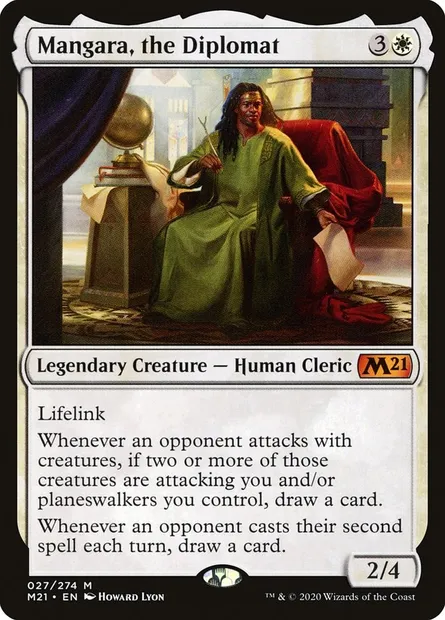 Mangara, the Diplomat, Magic card M21 27 — Core Set 2021 set