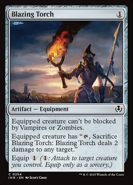 Blazing Torch, Magic card INR 254 — Innistrad Remastered set