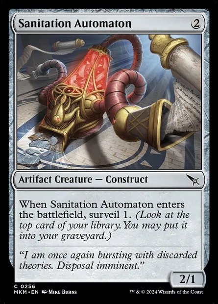 Sanitation Automaton, Magic card MKM 256 — Murders at Karlov Manor set