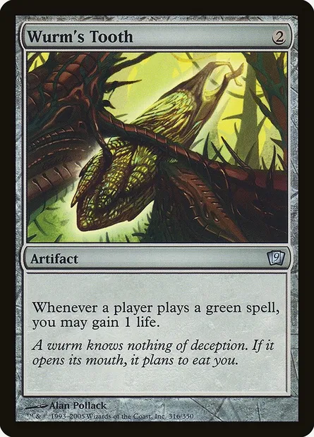 Wurm's Tooth, Magic card 9ED 316★ — Ninth Edition set