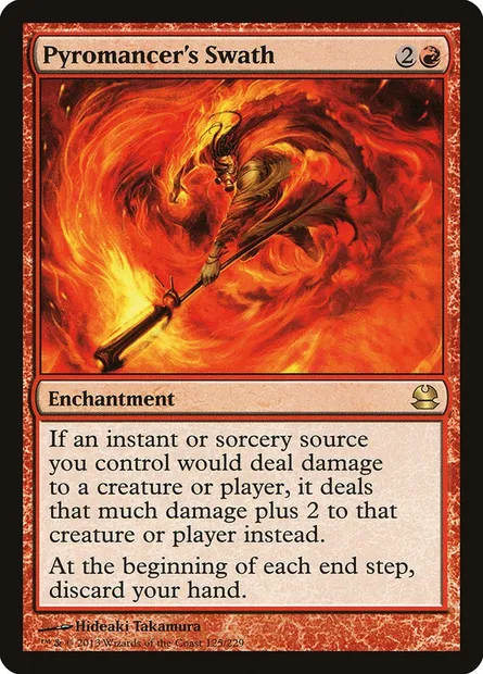 Pyromancer's Swath, Magic card MMA 125 — Modern Masters set