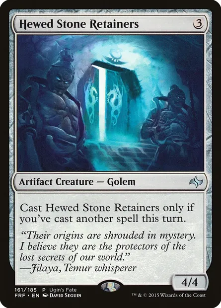 Hewed Stone Retainers, Magic card UGIN 161 — Ugin's Fate set