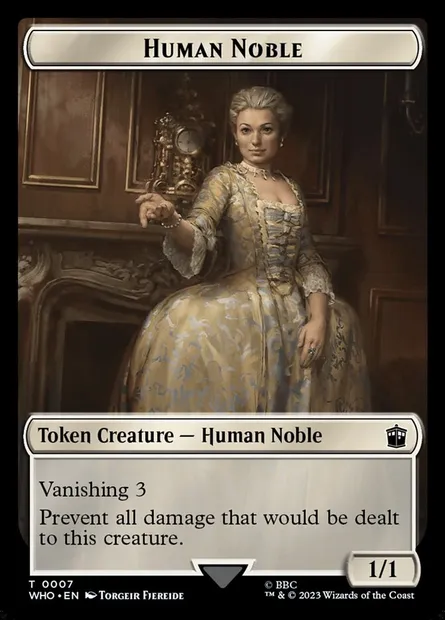 Human Noble, Magic card TWHO 7 — Doctor Who Tokens set
