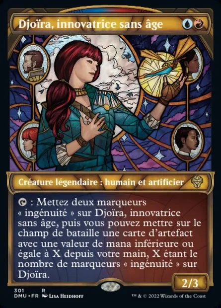 Djoïra, innovatrice sans âge, carte Magic DMU 301 — extension Dominaria Uni