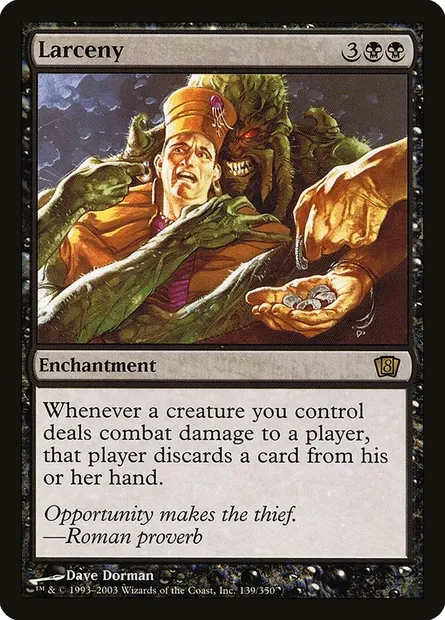 Larceny, Magic card 8ED 139★ — Eighth Edition set