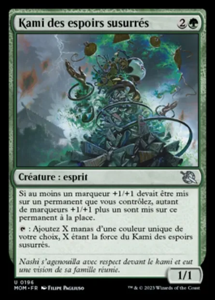 Kami des espoirs susurrés, carte Magic MOM 196 — extension L'invasion des machines