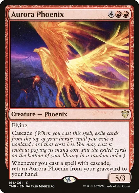 Aurora Phoenix, Magic card CMR 161 — Commander Legends set