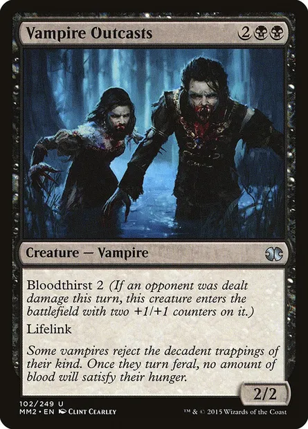 Vampire Outcasts, Magic card MM2 102 — Modern Masters 2015 set