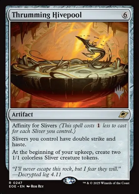 Thrumming Hivepool, Magic card PEOE 247p — Edge of Eternities Promos set