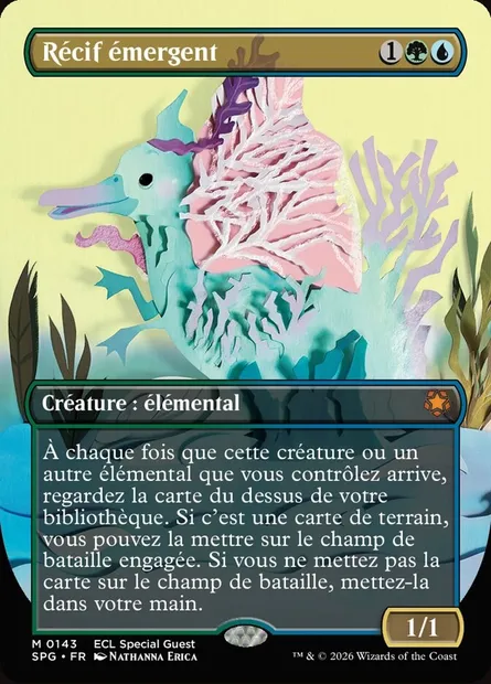 Récif émergent, carte Magic SPG 143 — extension Special Guests