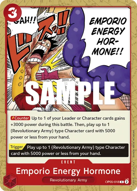 Emporio Energy Hormone, carte One Piece OP05-018 — extension AWAKENING OF THE NEW ERA