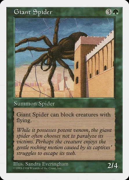 Giant Spider, Magic card ATH 56 — Anthologies set