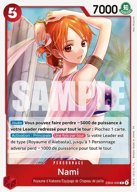 Nami, carte One Piece EB03-006 — extension ONE PIECE HEROINES EDITION