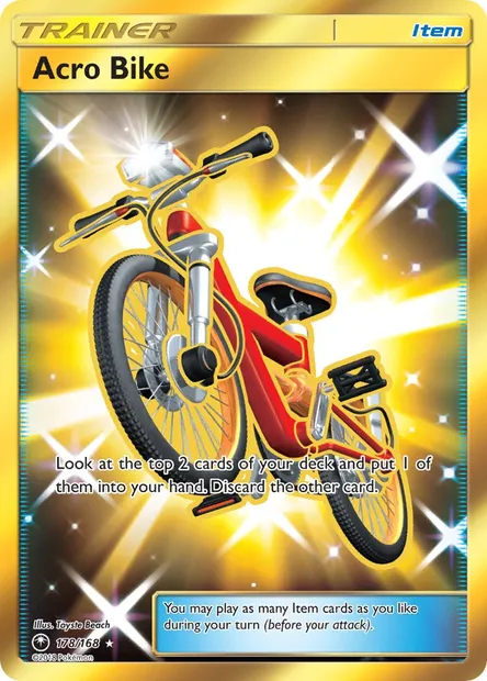 Acro Bike, Pokémon card CES 178 — Celestial Storm set