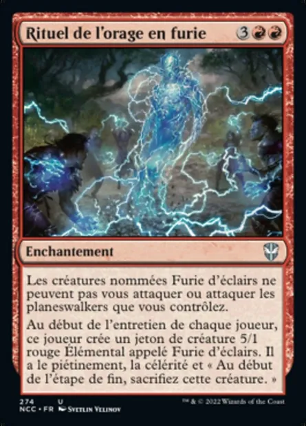 Rituel de l'orage en furie, carte Magic NCC 274 — extension New Capenna Commander
