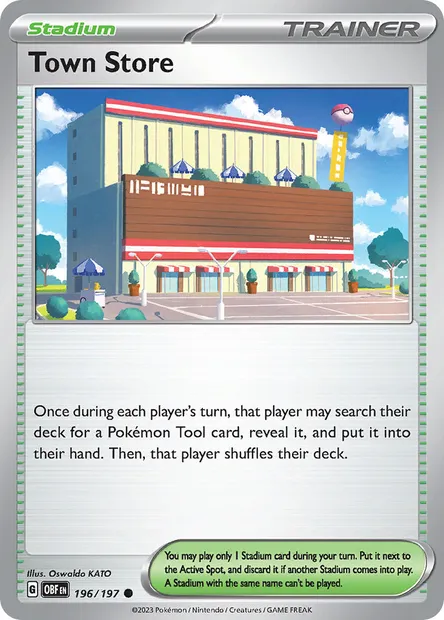 Town Store, Pokémon card OBF 196 — Obsidian Flames set