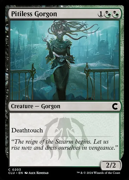Gorgone impitoyable, carte Magic CLU 203 — extension Ravnica: Clue Edition