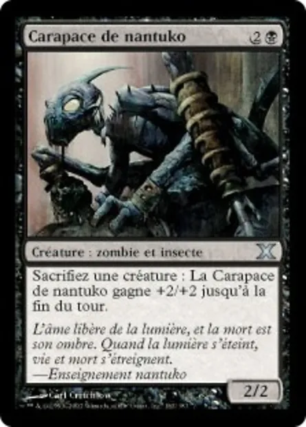 Carapace de nantuko, carte Magic 10E 162 — extension Dixième édition