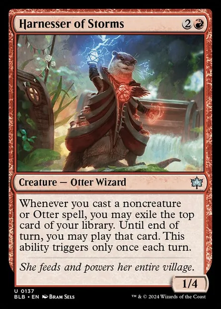 Harnesser of Storms, Magic card BLB 137 — Bloomburrow set