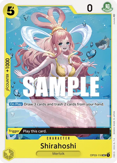 Shirahoshi, carte One Piece OP03-116 — extension PILLARS OF STRENGTH
