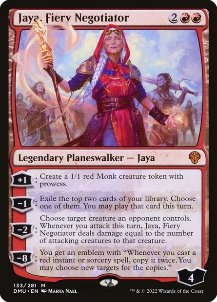 Jaya, Fiery Negotiator, Magic card DMU 133 — Dominaria United set