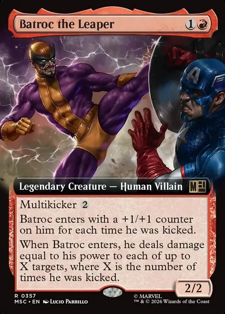 Batroc the Leaper, Magic card MSC 357 — Marvel Super Heroes Commander set