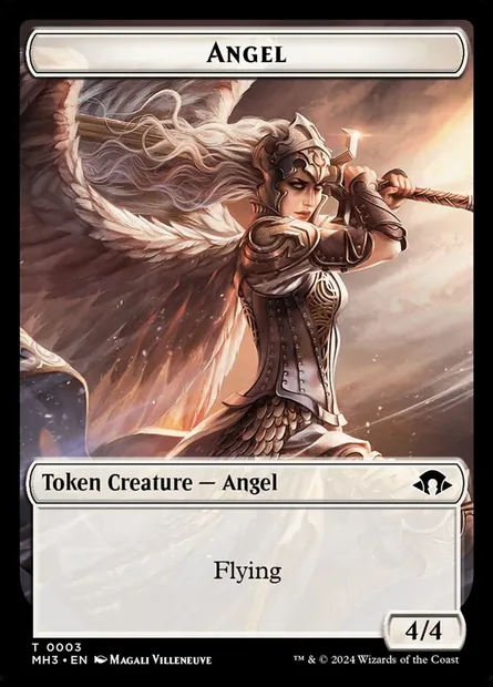 Angel, carte Magic TMH3 3 — extension Modern Horizons 3 Tokens