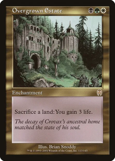 Overgrown Estate, Magic card APC 113 — Apocalypse set