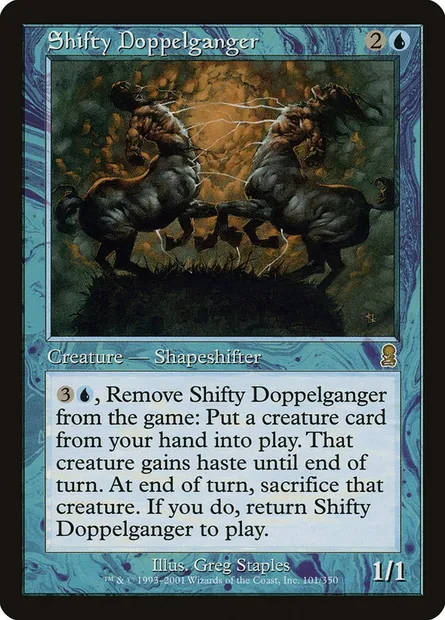 Shifty Doppelganger, Magic card ODY 101 — Odyssey set