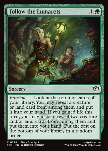 Follow the Lumarets, Magic card SOS 148 — Secrets of Strixhaven set