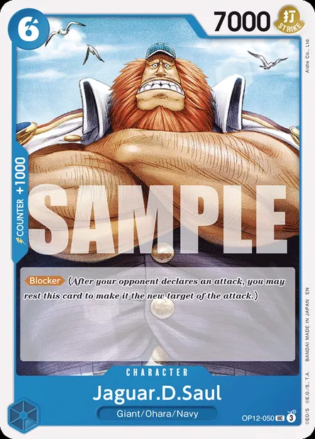 Jaguar.D.Saul, One Piece card OP12-050 — LEGACY OF THE MASTER set