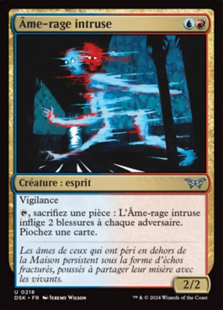Âme-rage intruse, carte Magic DSK 218 — extension Duskmourn: House of Horror