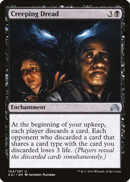 Creeping Dread, Magic card SOI 104 — Shadows over Innistrad set