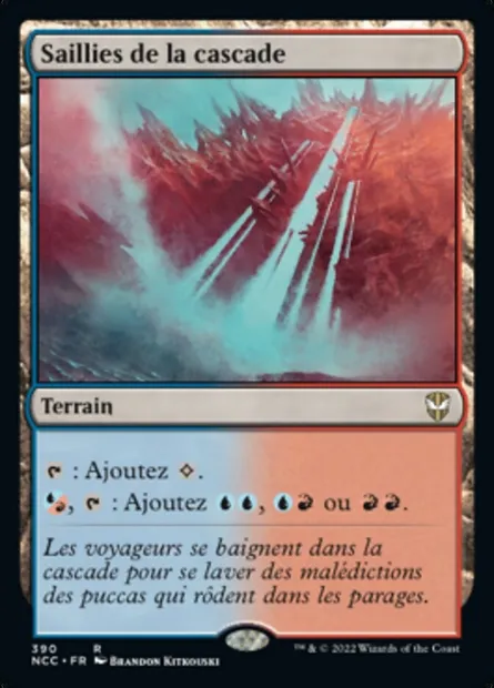 Saillies de la cascade, carte Magic NCC 390 — extension New Capenna Commander