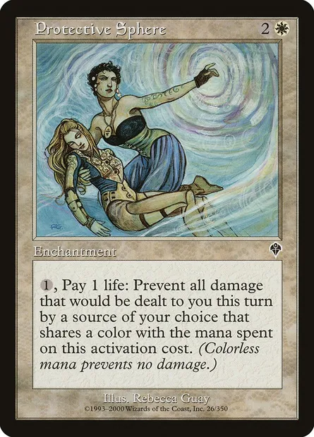 Protective Sphere, Magic card INV 26 — Invasion set