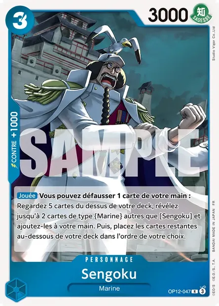 Sengoku, carte One Piece OP12-047 — extension L'HÉRITAGE DU MAÎTRE