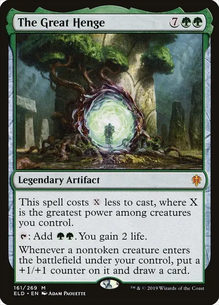 The Great Henge, Magic card ELD 161 — Throne of Eldraine set