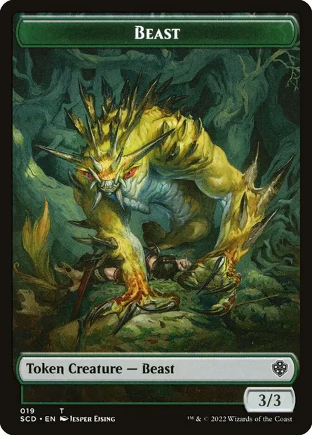 Beast, carte Magic TSCD 19 — extension Starter Commander Deck Tokens