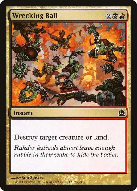 Wrecking Ball, Magic card CMD 238 — Commander 2011 set