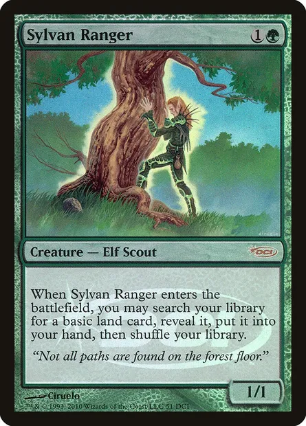 Sylvan Ranger, Magic card DCI 51 — DCI Promos set